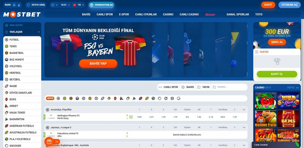 Em relação à Mostbet: revisão