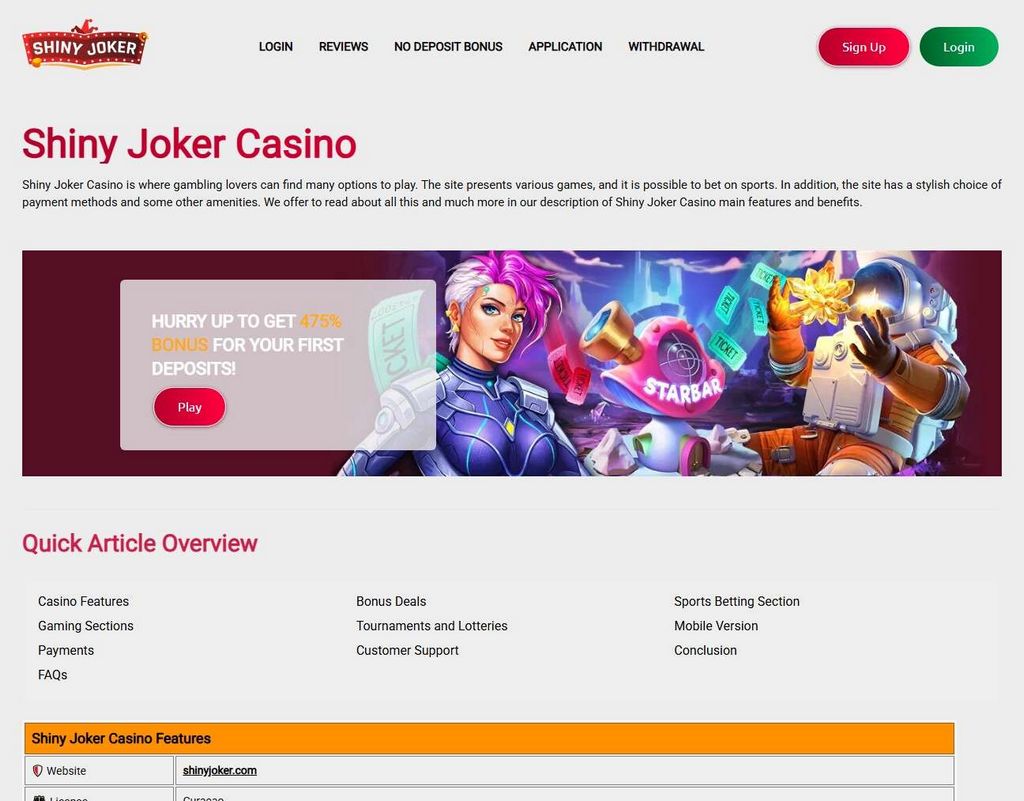 Shiny Joker Gambling Enterprise